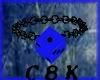C8K Blue Die Necklace