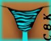 C8K Blue Tiger Bikini Bottoms