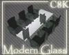 C8K Modern Glass Dining Table