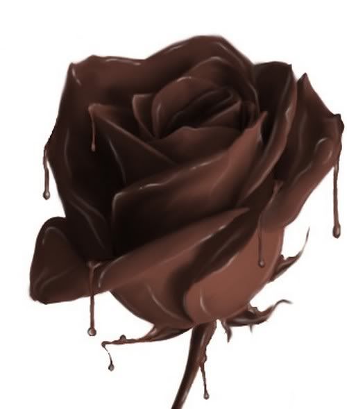 chocolate rose flowers