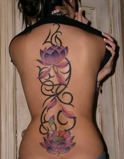 tattoo flash flowers. The tribal tattoo style is