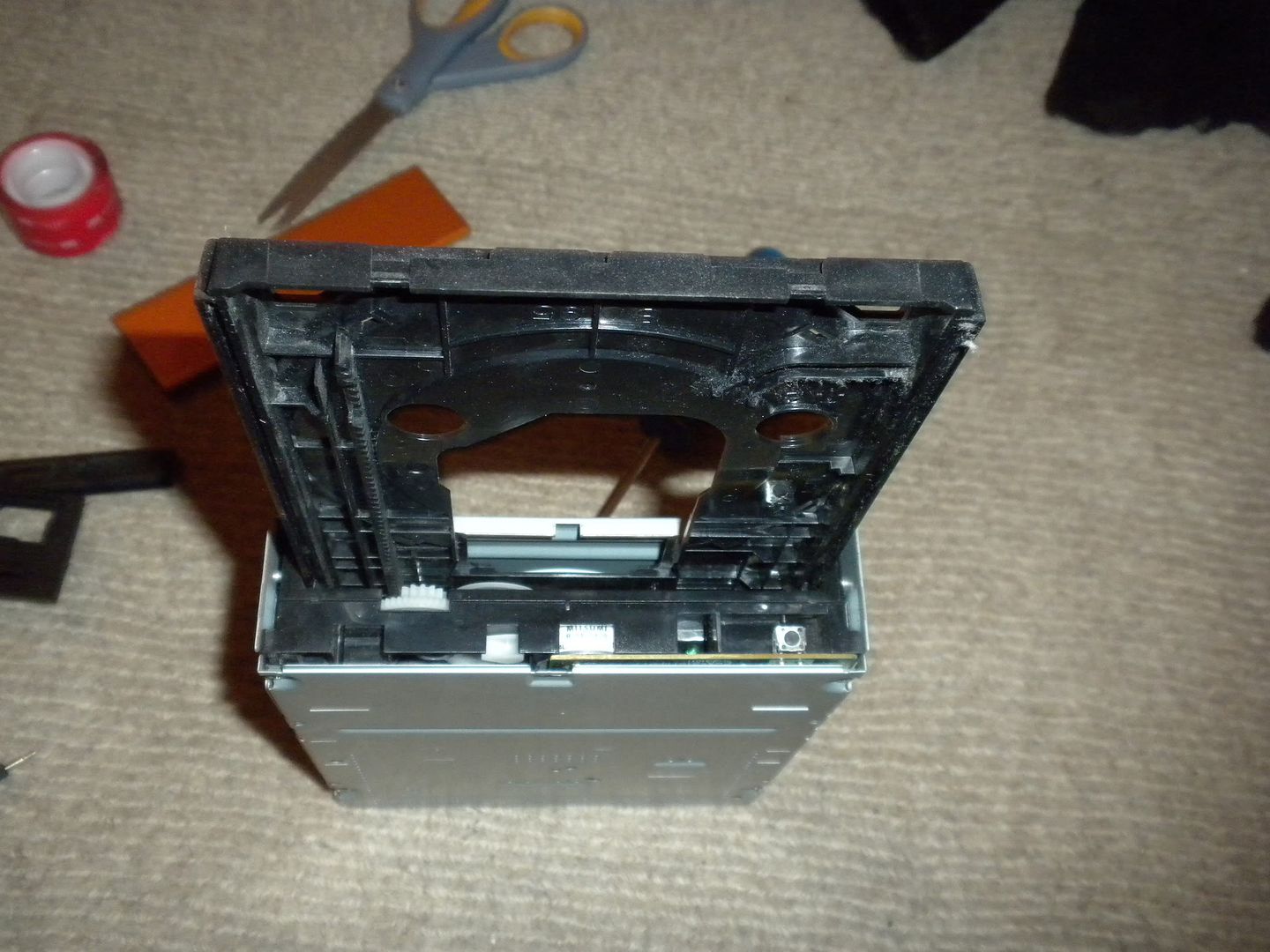 Optical drive stealthing guide