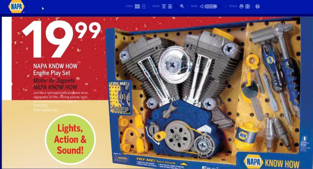 napa toy engine