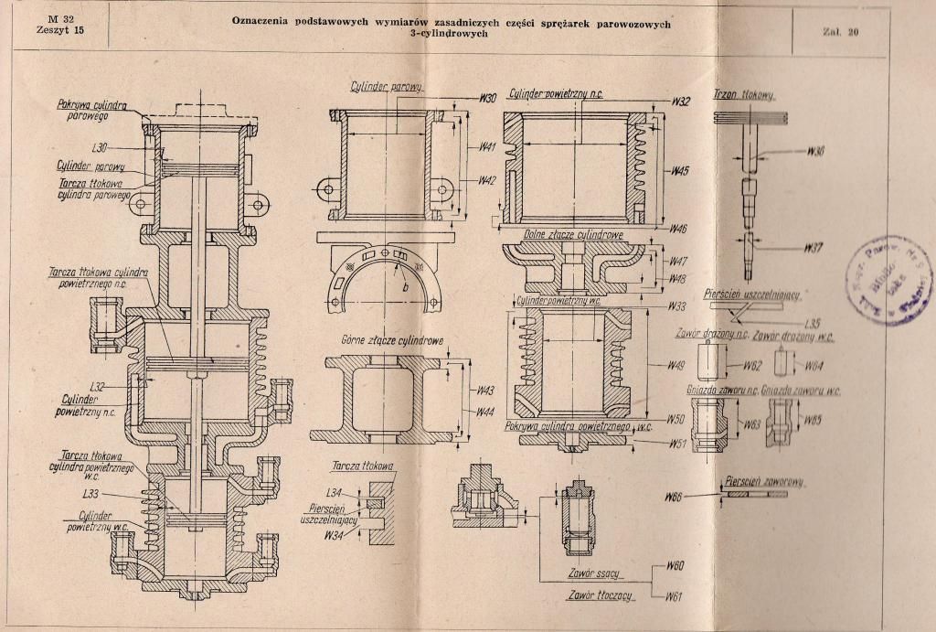 Polish 3 Cylinder Steam Air Compressors Technical Data | National