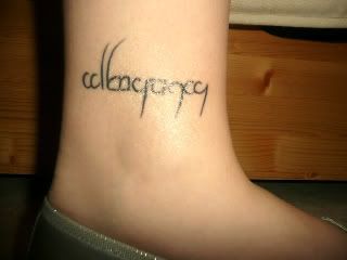 Ankle Name Tattoos