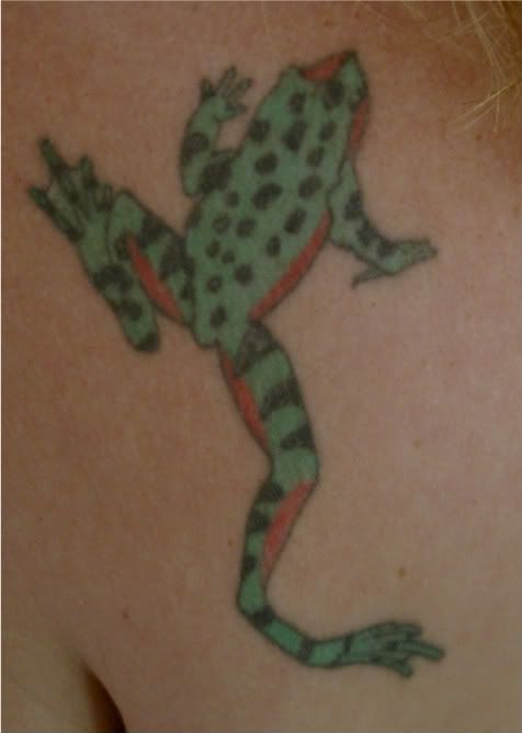  Size:319x222 - 17k: Tribal Frog Tattoo