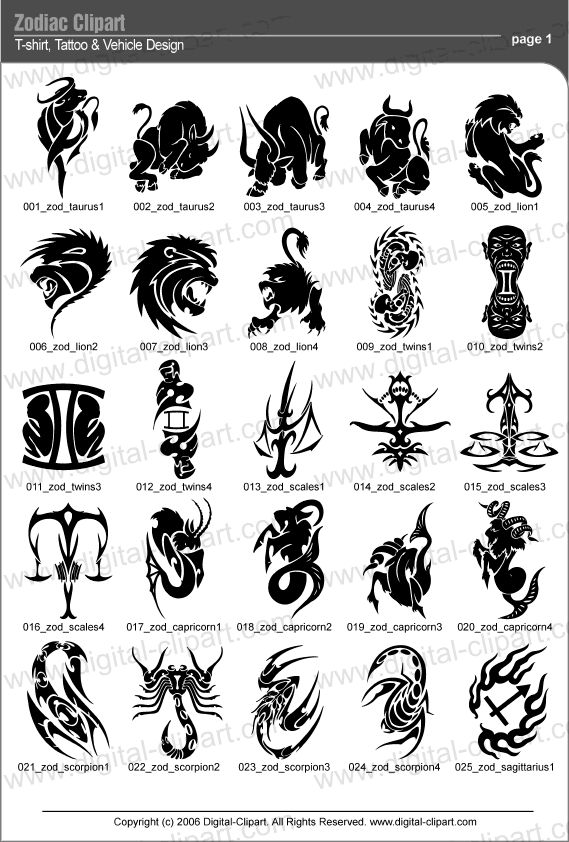 Aries Zodiac Sign Tattoos tribal_zodiac_pdf1.gif Tribal tattoo