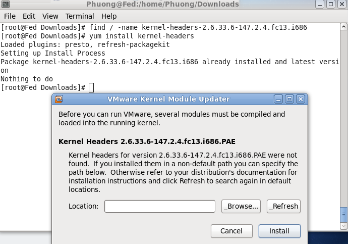 Install Kernel Pae
