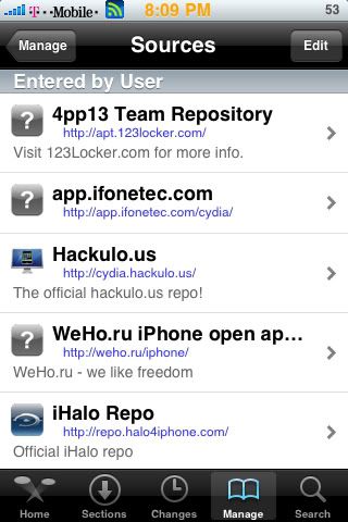 Tys iPhone Help - Cydia Repo's and Sources