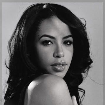 aaliyah black and white