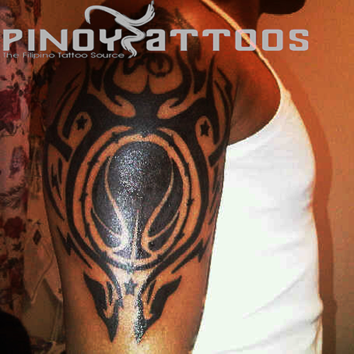 filipino tribal tattoos. stars tribal tattoo with a