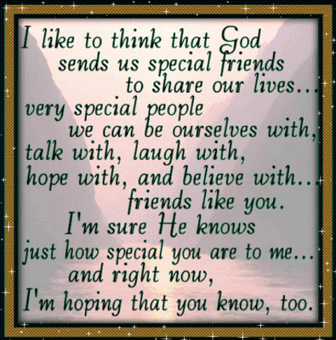 thank god for special friends