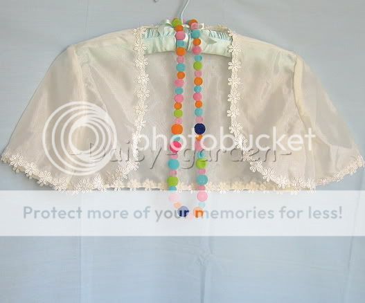 Flower Girls Organza Shrug Wrap Stole Bolero Jacket