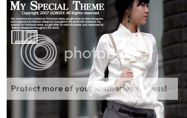 KOREAN Office Lady Silk Shirt Top sz M, BNWT, 9335 W  