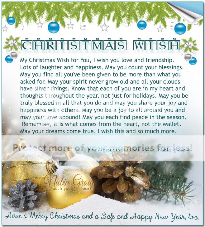 * Nubia_group Inspiration *: Christmas Wish